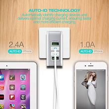Load image into Gallery viewer, LENCENT USB Charger Plug, 4-Port USB Universal Travel Adaptor Plug, 22W/5V 4.4A Wall Charger with UK/USA/EU/AUS Worldwide Travel Charger Adapter for iPhone, iPad, Android, Tablets and More