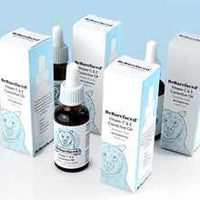 Load image into Gallery viewer, BeBarefaced Vitamin C & E Face Oil Face Serum Moisturiser - Face Care Facial Oil Vitamin E Oil Skincare with Hyaluronic Acid, Rosehip Oil and Grapeseed Oil - Anti Aging Skin Brightening Collagen Serum