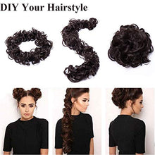 Load image into Gallery viewer, SEGO Bleach Blonde Long Scrunchie Scrunchy Updos Voluminous Hair Bun Synthetic Curly Messy Chignon Ponytail Hairpiece