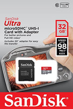 Load image into Gallery viewer, SanDisk Ultra 32GB microSDHC Memory Card + SD Adapter with A1 App Performance up to 98MB/s, Class 10, U1