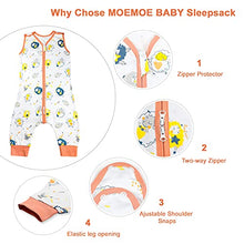 Load image into Gallery viewer, MOEMOE BABY Sleeping Bag with legs 0.5 Tog Baby Sleep Bag with Feet Cotton Toddler Sleep Sack Sleeveless Baby Sleep Bag Wearable Blanket Lightweight for Girls Boys 6M-7T (L/ 3-5T, Cute Monsters)