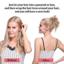 Load image into Gallery viewer, Messy Hair Bun Hair Scrunchies Extensions Curly Wavy Hair Pieces Tousled Updo Extensions Hairpiece With Elastic Rubber Band Hair Scrunchies Hair Accessories
