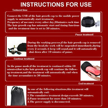 Load image into Gallery viewer, Laser Hair Growth Therapy Cap (LLLT),108 Lasers for Hair Loss Treatment for Men and Women,Stimulate Hair Growth, Regrow, Add Density, Get Thicker, Fuller Hair (Black)