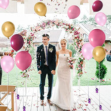 Load image into Gallery viewer, Balloon Garland Kit, TOLOYE Burgundy Balloons Arch Kit with Pink Wine Red Gold Confetti Latex Balloons, Decoration for Retro Lady Girls Birthday Wedding Anniversary Baby Shower Party Supplies