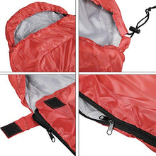 Load image into Gallery viewer, Yaheetech Single Adult Sleeping Bags Lightweight Envelope Sleeping Bags Rectangular Sleeping Bags with Carry Bag, Waterproof, Red