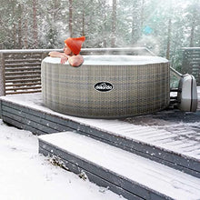 Load image into Gallery viewer, Dellonda 2-4 Person Inflatable Hot Tub Spa with Smart Pump - Rattan Effect - DL90 spa design interiors