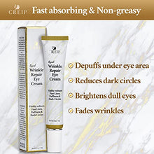 Load image into Gallery viewer, Rapid Wrinkle Repair Eye Cream - Anti-Aging Under Eye Treatment - Instant Results Depuffing Eye Cream - Remove Dark Circles & Bags Under Eyes - Fights Wrinkles & Fine Lines - 15g