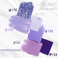 Load image into Gallery viewer, Perfect Summer Lavender Gel Nail Polish Set - Pastel Nude Purple Colour Gel Polish Set UV LED Soak Off Nail Salon Set Varnish Manicure, 8ml each