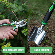 Load image into Gallery viewer, DEWINNER Garden Tool Set, Hand Tool Gift Kit, Outdoor Gardening transplanting for Gardener, with heavy duty hold bag for storage