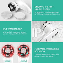 Load image into Gallery viewer, VOYOR Handheld Massager Cordless Deep Tissue Cellulite Massager for Face, Arm, Hand, Neck, Foot and Body, Silicone Face Brush, 3 Multi-Functional Heads, IPX7 Waterproof & Rechargeable VRMM1-NEW