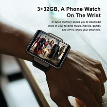 Load image into Gallery viewer, KOSPET NOTE 4G Smartwatch, 2.4" IPS Touch Screen GPS Smart Watch for Men, 3G RAM 32GB ROM Phone Watches with Dual Cameras, Face ID, Heart Rate Monitor, Compatible for Android IOS