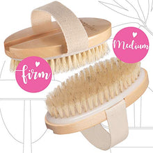 Load image into Gallery viewer, 3 x Brush - Dry Body Brushing Set by Snoozing Beauty | SOFT Cleansing Face Brush | MEDIUM and FIRM Body Brushes | Pumice Stone for Dry Skin Foot Care