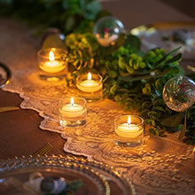 Load image into Gallery viewer, Romadedi Tea Light Candle Holders Glass - Tealight Holder Clear Set of 24 Bulk for Floating Votive Candles Dinner Table Centerpiece Wedding Party Christmas Decor, 4.6 x 4 cm