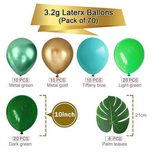 Load image into Gallery viewer, Yiran Jungle Safari Theme Balloon Garland Arch Kit Birthday Party Decorations 78pcs Green and Gold Balloons 16Ft Long for Kids Boys Baby Shower