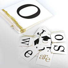 Load image into Gallery viewer, Konsait Graduation Banner, We're So Proud of You Bunting Banner Garland Pennant for Graduation Party Home Decorations Favors Supplies