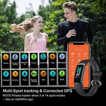 Load image into Gallery viewer, TEMINICE High-End Fitness Trackers HR, Activity Trackers Health Exercise Watch with Heart Rate and Sleep Monitor, Smart Band Calorie Counter, Step Counter, Pedometer Walking for Men & Women (Black)