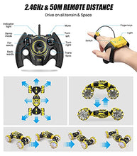 Load image into Gallery viewer, RC Stunt Car with Gesture Control, Remote Control Car Crawler, 4WD Transform On Road Off Road All Terrains, RC Monster, Eletric Toy Vehicle with 2 Rechargeable batteries for Boys Kids Teens Adults