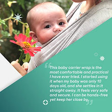 Load image into Gallery viewer, Koala Babycare Baby Sling Easy to Wear - Certified Ergonomic Support - Multi-Purpose Stretchy Baby Carrier Suitable up to 10 kg - Baby Wrap Carrier for Newborn - Light Grey - Registered Design