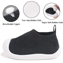 Load image into Gallery viewer, Infant Children Boys and Girls Size 3.5 Black Flying Mesh Sports Shoes Casual Shoes Net Shoes Toddler Shoes Baby Girl Boys Soft Soles Sneakers Slip-On 1-4 Year Black