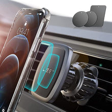 Load image into Gallery viewer, LISEN Car Phone Holder 2021 Upgrade Hook Magnetic Phone Holder Car Mount 12X N52 Strongest Magnet Air Vent Universal Mobile Phone Mount For Car Accessories Compatible With iPhone 13 12 Pro Max Samsung