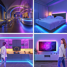 Load image into Gallery viewer, Bluetooth LED Strips Lights 5M, MYPLUS RGB Lights Strip with 44-Key Remote and APP Control Colour Changing, Safety 24V Power Supply SMD 5050 Mood Light for Decoration Room,Kitchen,Home,Bar and Party