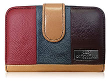 Load image into Gallery viewer, Real Leather Purse RFID and NFC Blocking with 2 Zipped Coin Sections, 5 Coin Trays, 6 Credit Debit Cards Spaces Slots 14cm x10 x3 QL841M