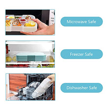 Load image into Gallery viewer, SGAONSN Kids Lunch Box, Bento Box for Kid with 6 Compartments, BPA Free Plastic Picnic Snack Salad Boxes Baby Bento Boxes(Blue)