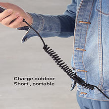 Load image into Gallery viewer, phone Charger cable,Lighting Coiled Cable 90 degrees,Spring Right Angle Charging Cable & Data For Car or Travel, Compatible with phone 12 11 X XR/IOS, can be extended from 0.3m to 1.8m