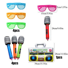 Load image into Gallery viewer, 14Pcs Inflatable Guitar Party Decorations Favors, Inflatable Rock Star Balloon Set, Inflatable Party Supplies, Christmas Birthday Party Gifts, Party Props for Rock and Roll Theme 80s Party Decorations