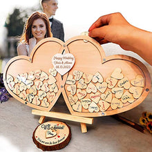 Load image into Gallery viewer, Neamon Guest book Wedding Personalized Wedding Decoration Wood Guestbook Party Dropbox