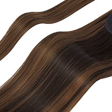 Load image into Gallery viewer, Straight Ponytail Extension 28 Inch Heat Resistant Synthetic Natural Hairpiece Wrap Around Pony Tail Hair Extensions for Black Women Hair Piece