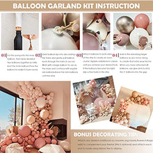 Load image into Gallery viewer, Balloon Arch Garland Kit, Blush Nude Apricot Double-Stuffed Latex Party Balloons for Retro Boho Wedding Baby Shower Bridal Engagement Anniversary Birthday Decorations…