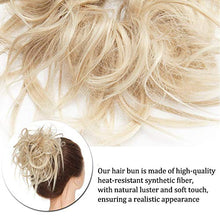 Load image into Gallery viewer, Messy Hair Bun Hair Scrunchies Extensions Curly Wavy Hair Pieces Tousled Updo Extensions Hairpiece With Elastic Rubber Band Hair Scrunchies Hair Accessories
