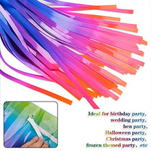 Load image into Gallery viewer, KONUNUS 2 Pack Metallic Tinsel Curtains, Rainbow Foil Fringe Curtain Foil Fringe Backdrop for Birthday Graduation Party Decorations (3.28 x 6.56 ft)