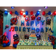 Load image into Gallery viewer, Super Hero Birthday Party Decorations Set Kids Party Supplies Super Hero Balloons For Boys Theme Party Favor (Blue)