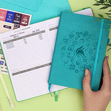 Load image into Gallery viewer, Clever Fox Budget Book – Financial Planner Organizer & Expense Tracker Notebook. Money Planner Account Book for Household Monthly Budgeting and Personal Finance. Compact Size (13.5x19cm) – Mint Green