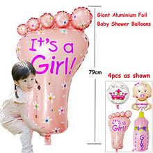 Load image into Gallery viewer, 58pcs Girls Baby Shower Decorations Girl Baby Shower Decorations Pink Set Include Mummy to Be Sash, Baby Shower Photo Booth Props Balloons Banners Confetti for Baby Shower Favor (Pink)