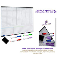 Load image into Gallery viewer, Magnetic Weekly Planner Fridge Whiteboard - Weekly Meal Planner - Family Planner - Get organised to Reduce Stress in Your Life