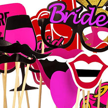 Load image into Gallery viewer, jaunty partyware 30pk Pre-Assembled Hen Party Props | Ready to use Hen Party Photo Booth Props for Hen Do Accessories and Hen Party Accessories