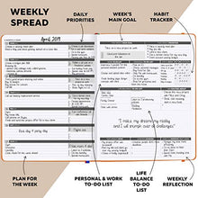 Load image into Gallery viewer, Clever Fox Planner PRO – Weekly & Monthly Life Planner to Increase Productivity, Time Management and Hit Your Goals – Organizer, Gratitude Journal – Undated – 21.5x28cm – Lasts 1 Year (Orange)
