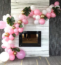 Load image into Gallery viewer, HUIBO Balloon Garland Arch Kit 16Ft Long 112pcs Pink White Gold Balloons Pack for Girl Birthday Baby Shower Bachelorette Party Centerpiece Backdrop Background Decorations