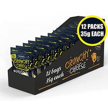 Load image into Gallery viewer, Crunchy Natural Gouda Cheese Crackers – 12 x 35g Bags, 6 Flavours Multipack - High Protein, Keto, Low Carb, Gluten Free Snack - Baked Natural Just Gouda Snacking Chips