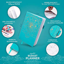 Load image into Gallery viewer, Legend Budget Planner – Deluxe Financial Planner Organizer & Budget Book. Money Planner Account Book & Expense Tracker Notebook Journal for Household Monthly Budgeting & Personal Finance – Turquoise