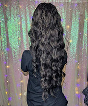 Load image into Gallery viewer, YEESHEDO Long Wavy Ponytail Hair Extension for Black Women Drawstring Ponytail Hair Extensions Clip in Black Curly Synthetic Hairpiece