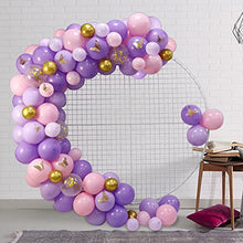 Load image into Gallery viewer, Purple Balloon Garland Kit, RATSAW 122 Pack Butterfly Balloon Arch with Pink Purple Balloons and Gold Butterfly for Birthday Party Baby Shower Wedding Festival Decorations Engagement Anniversary