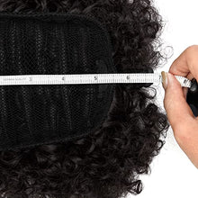 Load image into Gallery viewer, CULKET Afro Puff Drawstring Ponytail Synthetic Curly Hair Ponytail Extension Short Afro Kinky Curly Bun Hairpieces Ponytail Clip in Hair Extensions for Black Women2# (6 Inch)