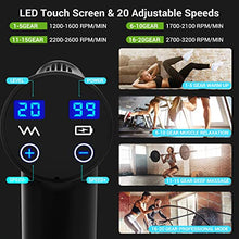 Load image into Gallery viewer, Massage Gun, AERLANG Massage Gun Deep Tissue, Handheld Percussion Muscle Massager with 20 Speed Levels 6 Massage Heads and LCD Display, for Pain Relief&Fitness Recovery, Body Shaping