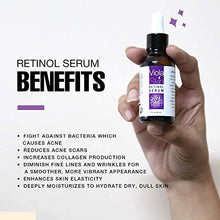 Load image into Gallery viewer, PREMIUM Retinol Serum For Face/Neck/Eyes with Hyaluronic Acid. 8X More Effective, Anti Ageing Retinol Serum for Acne Treatment, Wrinkles, Fine Lines & Sensitive Skin, Hydrate & Brighten your look! 100% Satisfaction