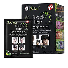 Load image into Gallery viewer, Black Hair Shampoo-Dexe Black Hair Shampoo for Natural Hair,Temporary Instant Hair Dye Maintain for Men and Women Black Color/Easy to Use/Last 30 days/Natural Ingredients (Pack of 10)