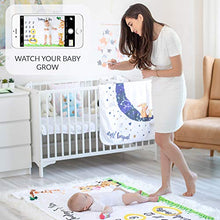 Load image into Gallery viewer, Baby Monthly Milestone Blanket | for Boy or Girl, Unisex | Month Blanket Baby for Pictures | Jungle Safari, Giraffe & Monkey Theme | Personalized Shower Gifts New Moms | Track Age & Growth